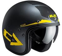 HJC FG 70s Tales MC3F - Casco de Moto, Color Negro y Amarillo, Talla XS