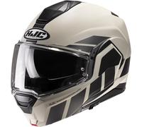 HJC i100 Beis Casco, blanco, tamaño L para Hombres