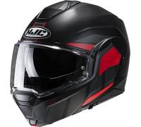 HJC i100 Beis Casco, negro-rojo, tamaño XS 54 55 para Hombres
