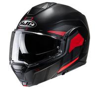 HJC i100 Beis Casco, negro-rojo, tamaño S para Hombres