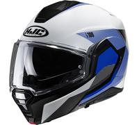 HJC i100 Beston Casco, blanco-azul, tamaño S para Hombres