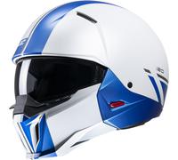 HJC i20 Batol Casco Jet, blanco/azul, Talla S (55/56)