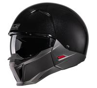 HJC i20 Solid Casco a reacción, negro metálico, Talla XS (54/55)