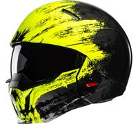 HJC i20 Furia Casco Jet, negro/amarillo, Talla L (58/59)
