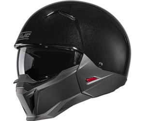 HJC i20 Solid Casco a reacción, negro metálico, Talla XS (54/55)