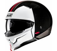 HJC i20 Vena Casco Jet, Negro/Blanco/Rojo, Talla XL (60/61)