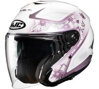 HJC i31 Iona Casco Jet, blanco/morado, Talla XS (54/55)