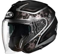 HJC i31 Iona Casco Jet, negro-gris, tamaño XS 54 55 para Mujer