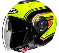 HJC i40N Linia Casco Jet, amarillo/rojo/negro, Talla L (58/59)