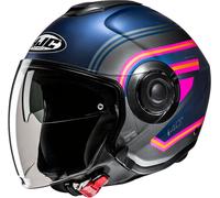 HJC i40N Linia Casco Jet, azul/rosa, Talla XS (54/55)