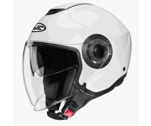 HJC i40N Solid Casco Jet, Blanco, Talla M (57/58)