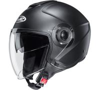 HJC i40N Solid Casco Jet, negro, tamaño M para Hombres