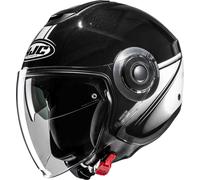 HJC i40N Vision Casco jet, Blanco/negro/gris, Talla L (58/59)