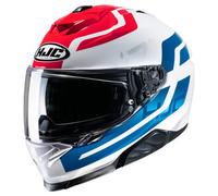 HJC i71 Enta Casco, blanco-rojo-azul, tamaño S para Hombres