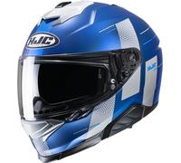 HJC i71 Peka Casco, gris/azul, Talla XS (54/55)