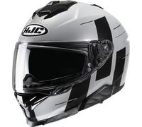 HJC i71 Peka Casco, negro-gris, tamaño L para Hombres