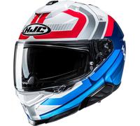 HJC i71 Viz Casco, blanco/azul/rojo, Talla XXL (62/63)