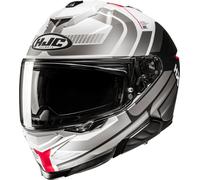 HJC i71 Viz Casco, blanco/gris/rojo, Talla S (55/56)