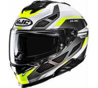 HJC i71 Zest Casco, blanco/gris/amarillo, Talla S (55/56)