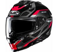 HJC i71 Zest Casco, negro-gris-rojo, tamaño 2XL para Hombres