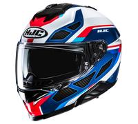 HJC i71 Zest Casco, negro-carbono-rojo-azul, tamaño XS 54 55 para Hombres