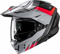 HJC Casco i80 Imes Negro/Gris/Rojo Talla M para Hombre