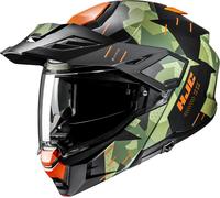 HJC i80 Roki Casco, negro/verde/naranja, Talla XS (54/55)