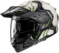 HJC i80 Velly Casco, negro-blanco-verde, tamaño M para Hombres