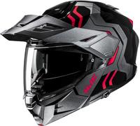 HJC i80 Velly Casco, negro/rojo, Talla XL (60/61)
