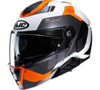 HJC i91 Carst Casco, negro-blanco-naranja, tamaño 2XL para Hombres
