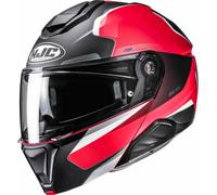 HJC i91 Felio Casco, negro/rojo/blanco, Talla XL (60/61)