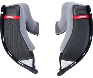 HJC RPHA 11 Almohadillas para mejillas, gris, tamaño 30 mm