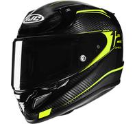 HJC RPHA 12 Carbon Keres Casco, negro-amarillo, tamaño XL para Hombres