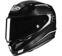 HJC RPHA 12 Carbon Keres Casco, negro-blanco, tamaño XS 54 55 para Hombres