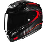 HJC RPHA 12 Carbon Keres Casco, negro-rojo, tamaño XL para Hombres