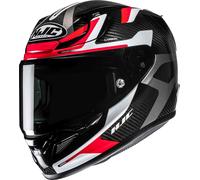 HJC RPHA 12 Carbon Xentra Casco, negro-blanco-rojo, tamaño S para Hombres