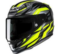 HJC RPHA 12 Dravix Casco, negro-gris-amarillo, tamaño L para Hombres