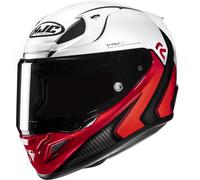 HJC RPHA 12 Kos Casco, blanco-rojo, tamaño L para Hombres