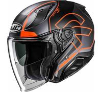 HJC RPHA 31 Dereen Casco jet, negro-gris-naranja, tamaño S para Hombres
