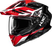 HJC RPHA 60 Dakar Casco de Enduro, negro-blanco-rojo, tamaño L para Hombres