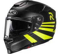 HJC RPHA 70 Stipe Casco, negro/amarillo, Talla S (55/56)