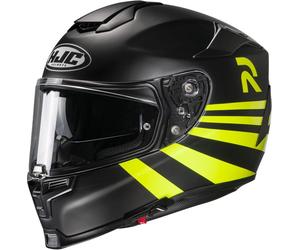 HJC RPHA 70 Stipe Casco, negro/amarillo, Talla S (55/56)