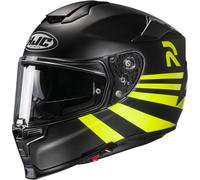 HJC RPHA 70 Stipe Casco, negro-amarillo, tamaño XS 54 55 para Hombres