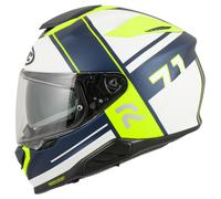HJC RPHA 71 Zecha Casco, azul-amarillo, tamaño 2XL para Hombres