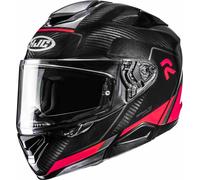 HJC RPHA 72 Carbon Fynex Casco, negro/rojo, Talla XL (60/61)