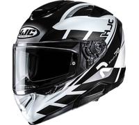 HJC RPHA 72 Value Casco, Negro/Blanco/Plata, Talla S (55/56)