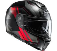 HJC RPHA 90 Tanisk casco, negro mate/rojo, Talla XXL (62/63)