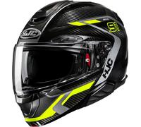 HJC RPHA 91 Carbon Lagos Casco, negro/amarillo, Talla M (57/58)