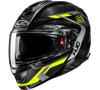 HJC RPHA 91 Carbon Lagos Casco, negro-amarillo, tamaño 2XL para Hombres
