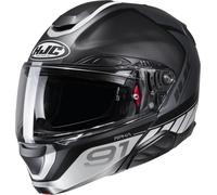 HJC RPHA 91 Rafino Casco, negro-gris, tamaño XL para Hombres